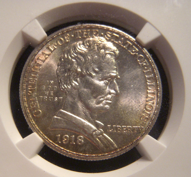 1918 Lincoln Commemorative Half Dollar - NGC MS 65
