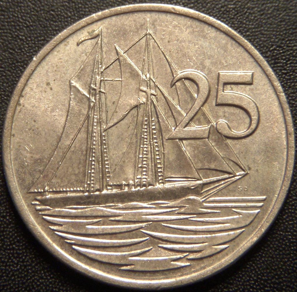 1977 25 Cents - Cayman Islands