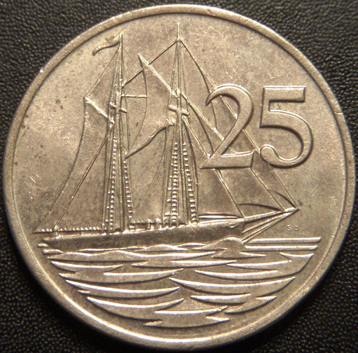 1977 25 Cents - Cayman Islands