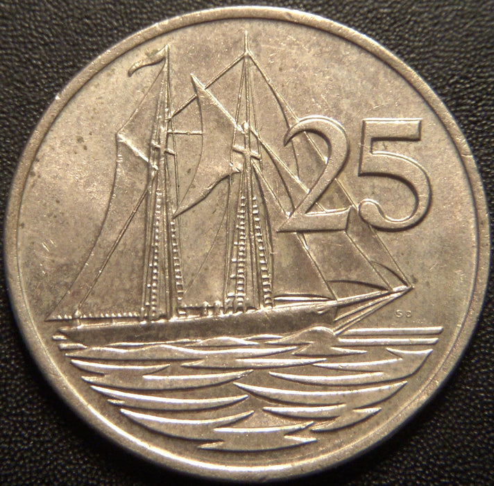 1977 25 Cents - Cayman Islands