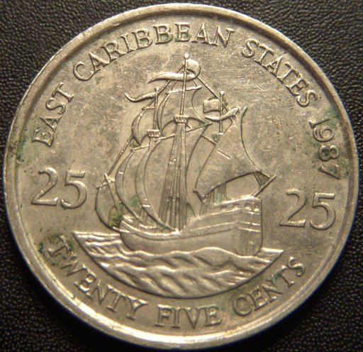 1987 25 Cents - East Caribbean States