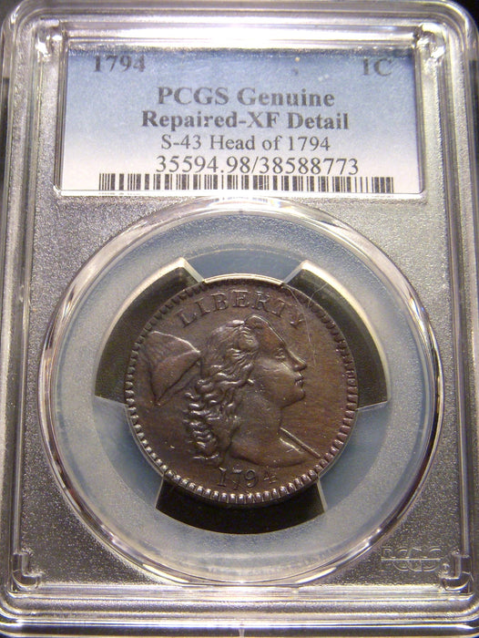 1794 Large Cent - PCGS XF Details