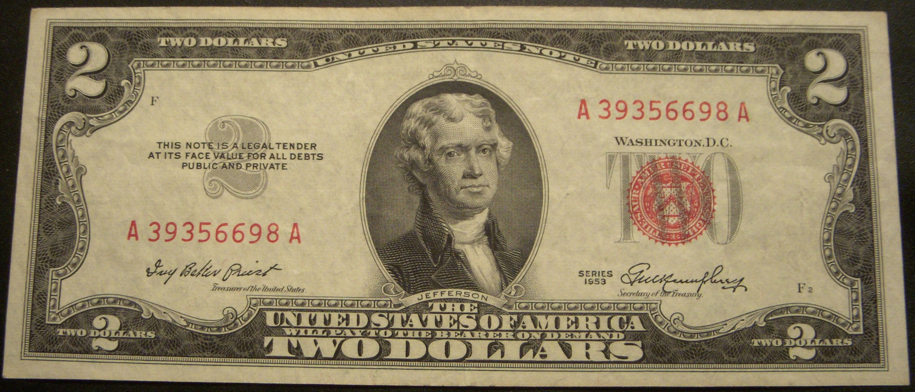 1953 $2 United States Note - FR# 1509