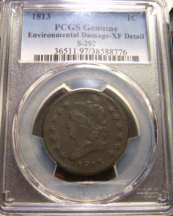 1813 Large Cent - PCGS XF Details