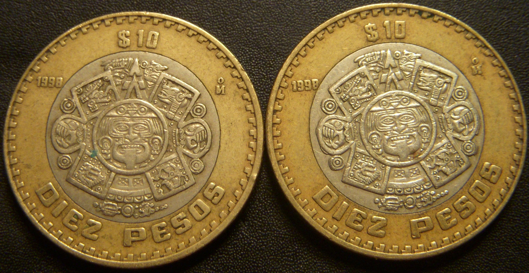 1998 10 Pesos - Mexico