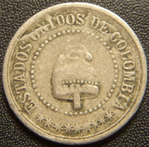 1881w 2 1/2 Centavos - Colombia