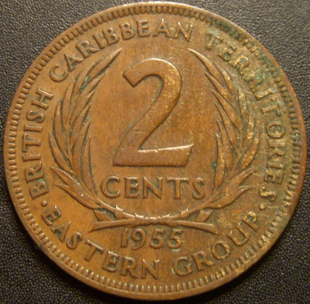 1955 2 Cents - East Caribbean States