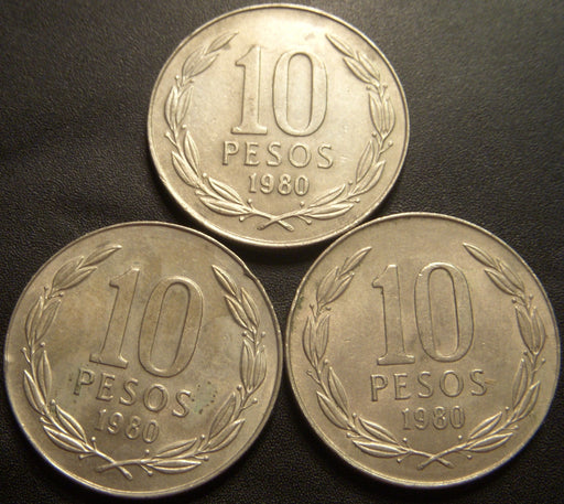1980 10 Pesos - Chile