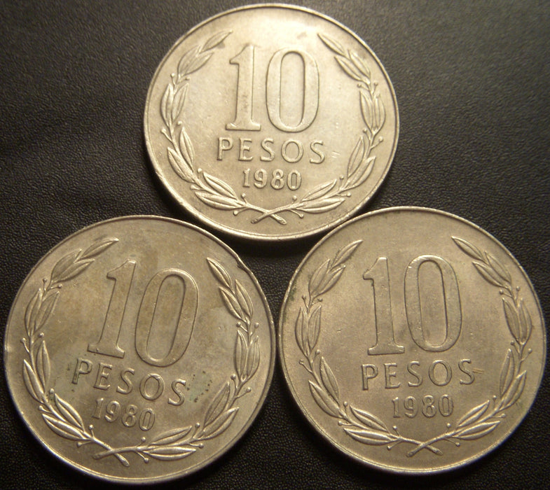 1980 10 Pesos - Chile