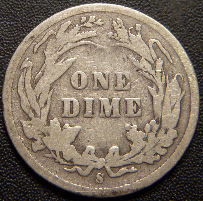 1897-S Barber Dime - Good