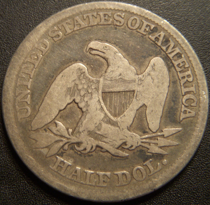 1858 Seated Half Dollar - Good