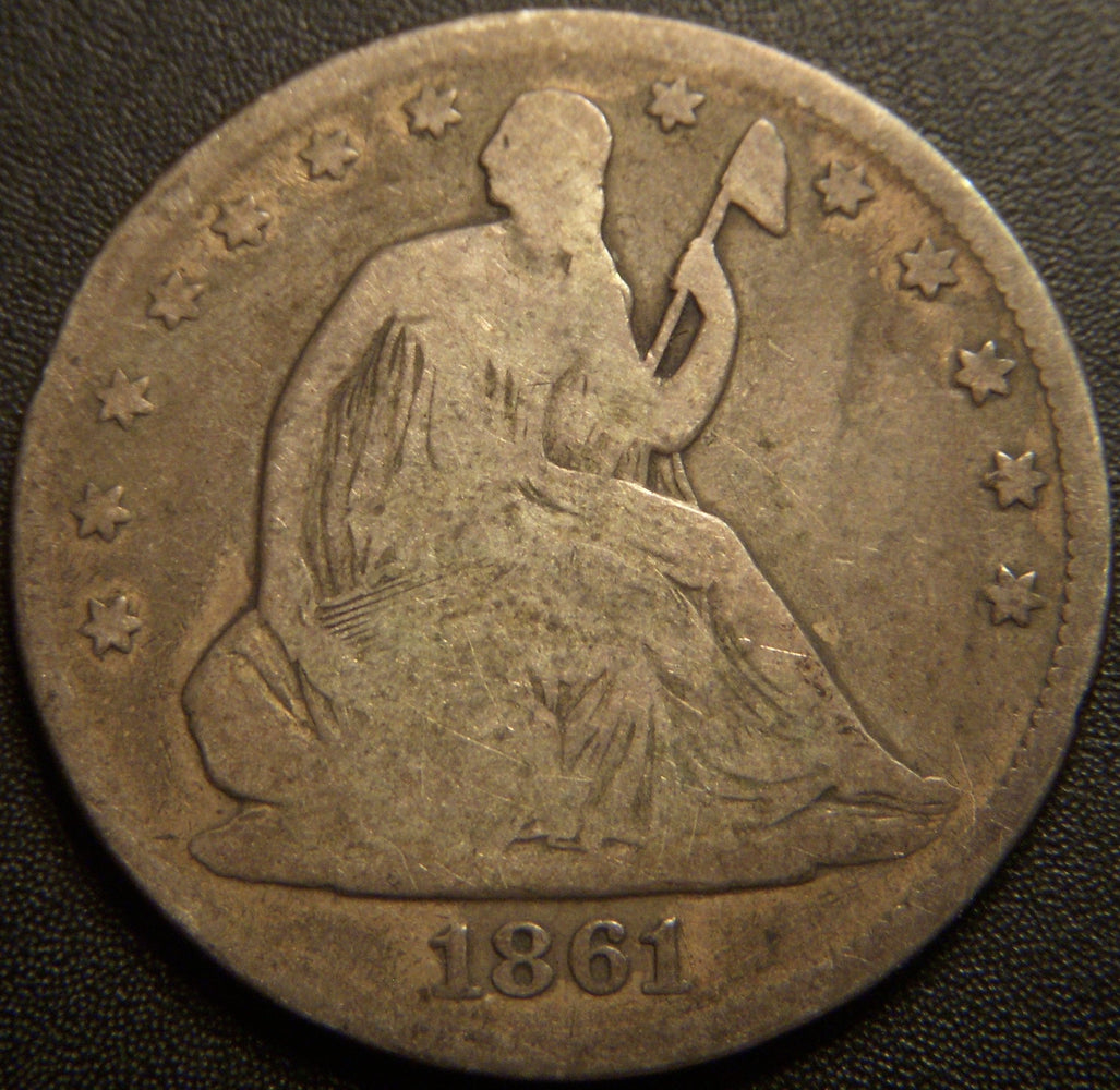 1861 Seated Half Dollar - Good