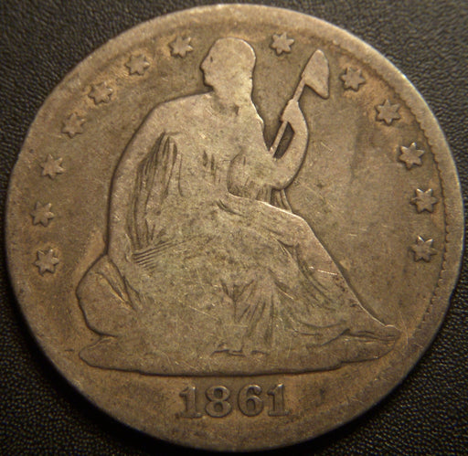 1861 Seated Half Dollar - Good