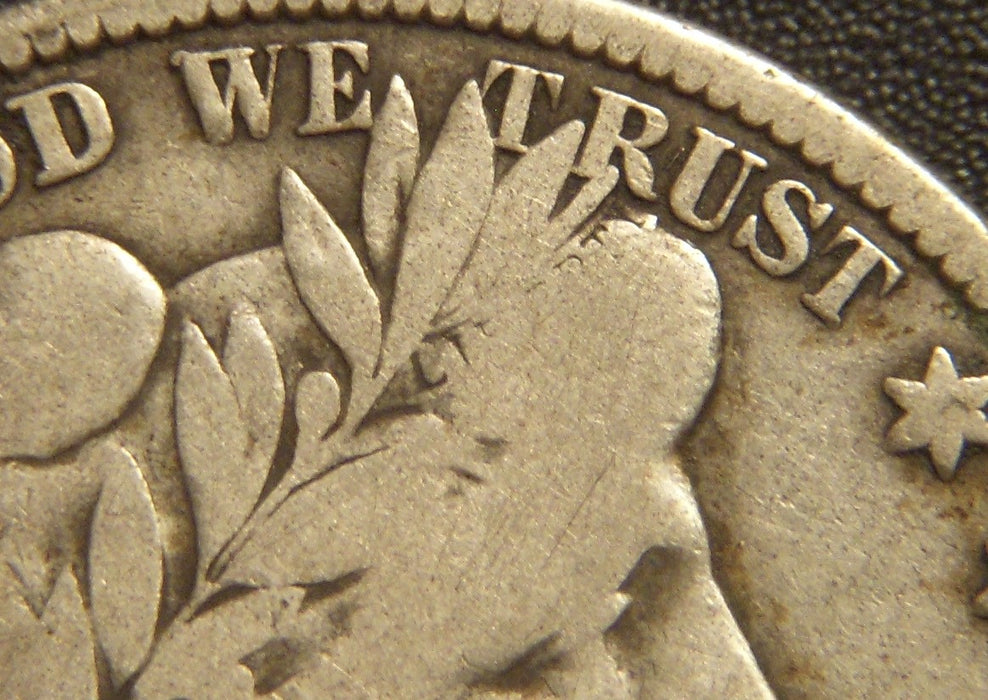 1913-D Barber Half Dollar - Very Good