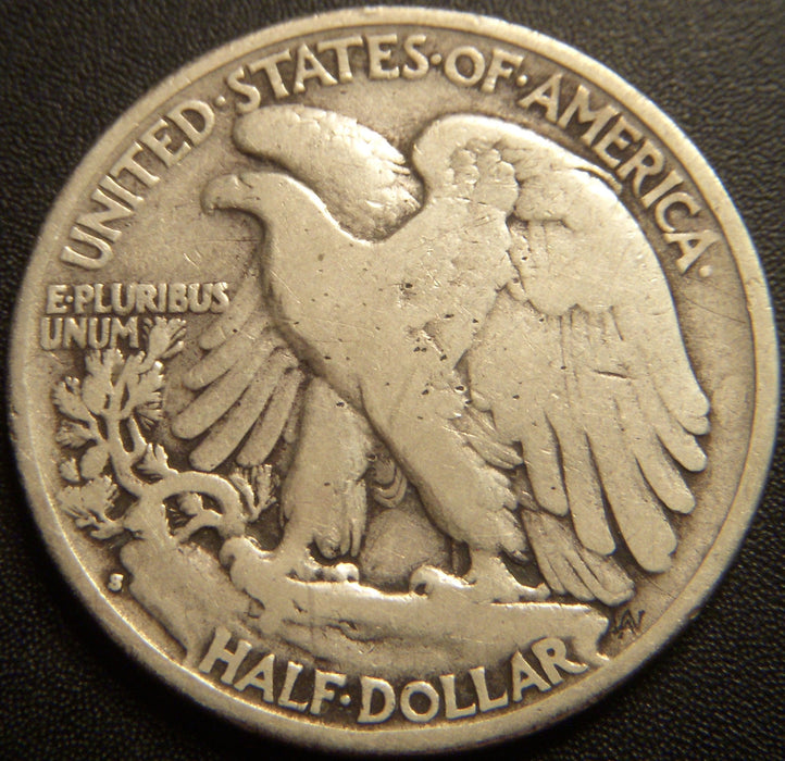 1933-S Walking Half Dollar - Very Good