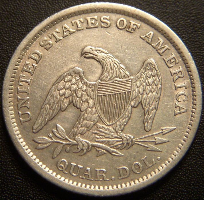1838 Seated Quarter - AU+
