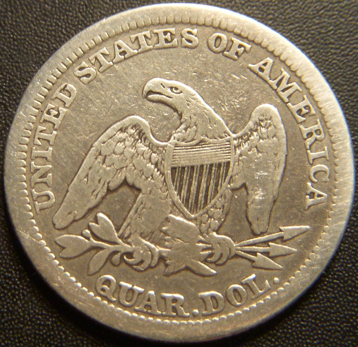 1858 Seated Quarter - Fine