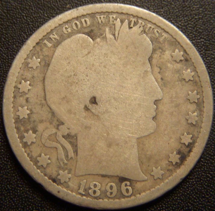 1896-S Barber Quarter - Good