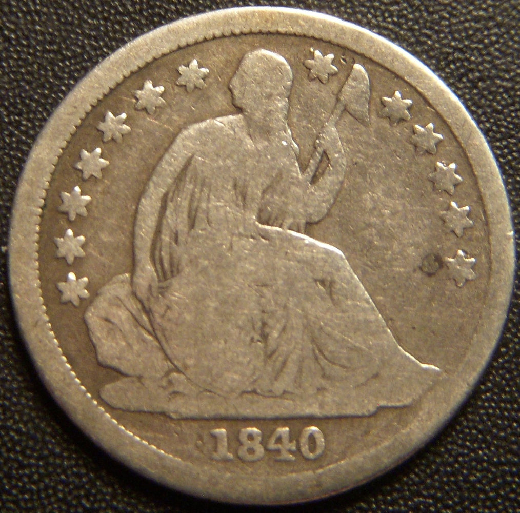 1840 Seated Dime - No Drap Good
