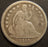 1840 Seated Dime - No Drap Good