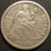 1875-CC Seated Dime - Above Bow Very Good