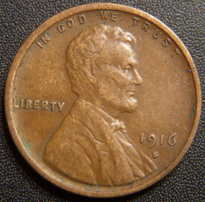 1916-S Lincoln Cent - Extra Fine