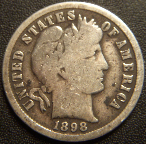 1898-S Barber Dime - Good