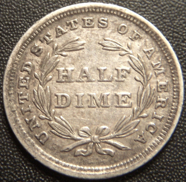 1838 Seated Half Dime - Large Star No Drap AU