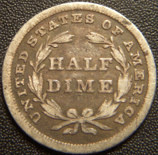 1839 Seated Half Dime - No Drap Very Good