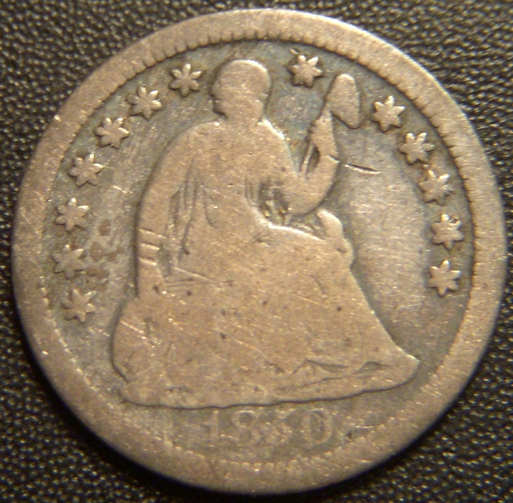 1850-O Seated Half Dime - Good