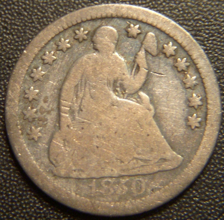 1850-O Seated Half Dime - Good