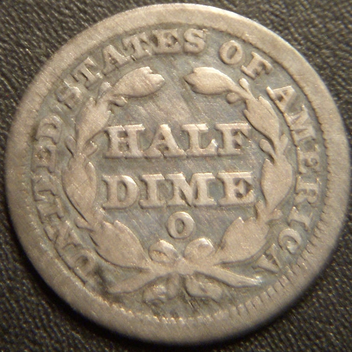 1850-O Seated Half Dime - Good