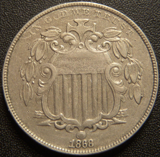 1868 Shield Nickel - Extra Fine