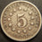 1869 Shield Nickel - Very Good