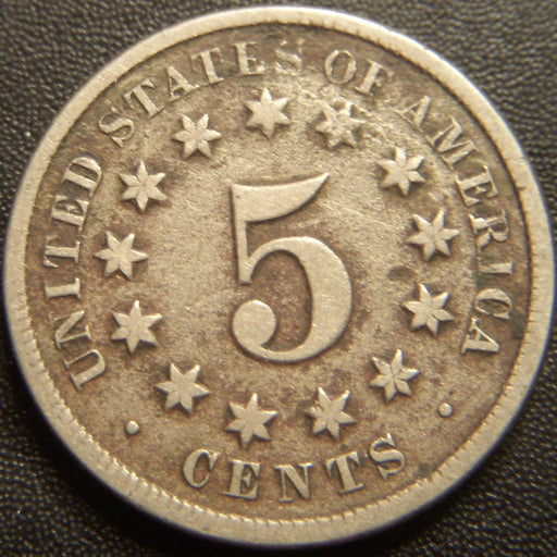 1869 Shield Nickel - Very Good