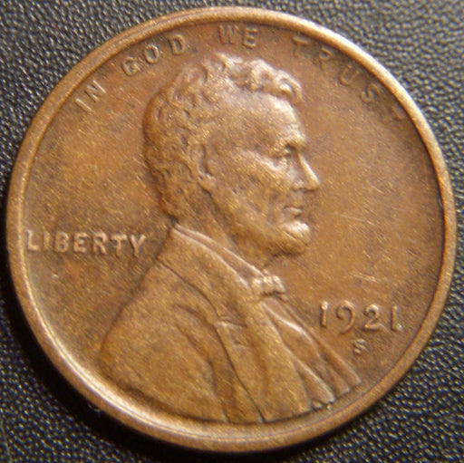 1921-S Lincoln Cent - Extra Fine