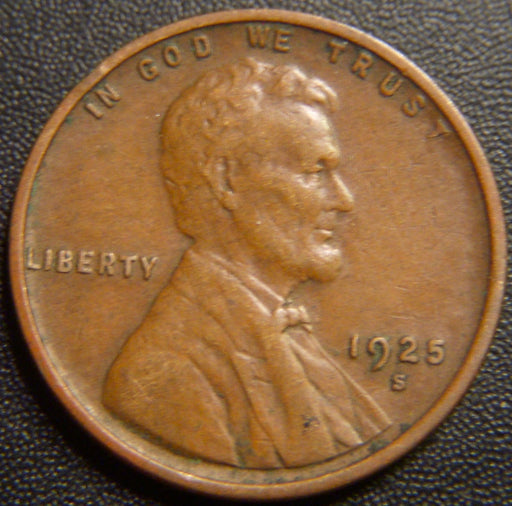 1925-S Lincoln Cent - Extra Fine