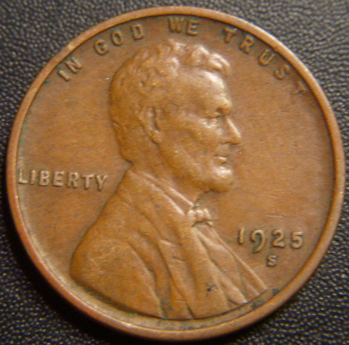 1925-S Lincoln Cent - Extra Fine