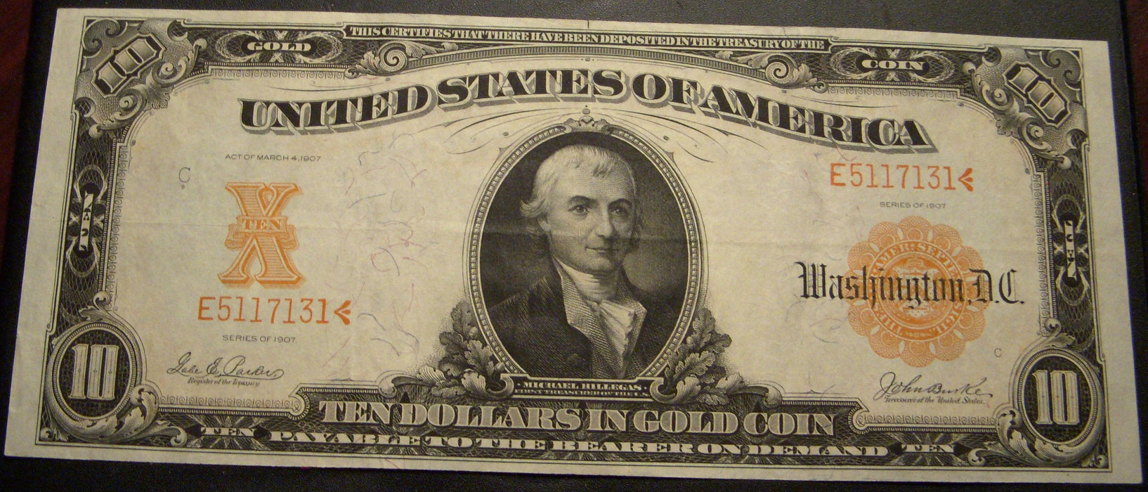 1907 $10 Gold Certificate - FR# 1171