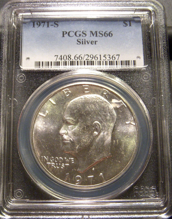 1971-S Eisenhower Dollar - PCGS MS 66 Silver