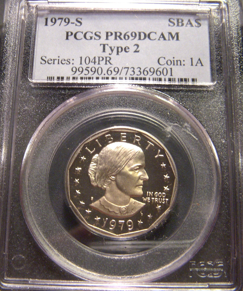 1979-S Susan B. Anthony Dollar - PCGS PR69DCAM Type 2