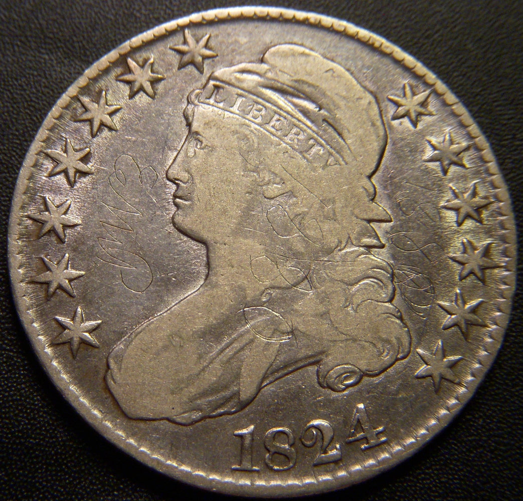 1824 Bust Half Dollar - Very Good Details