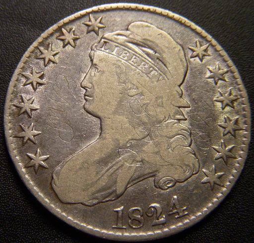 1824 Bust Half Dollar - Very Good Details