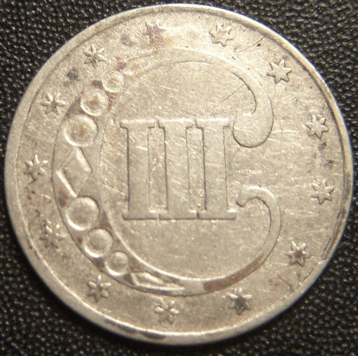 1851 Silver Three Cent - Fine