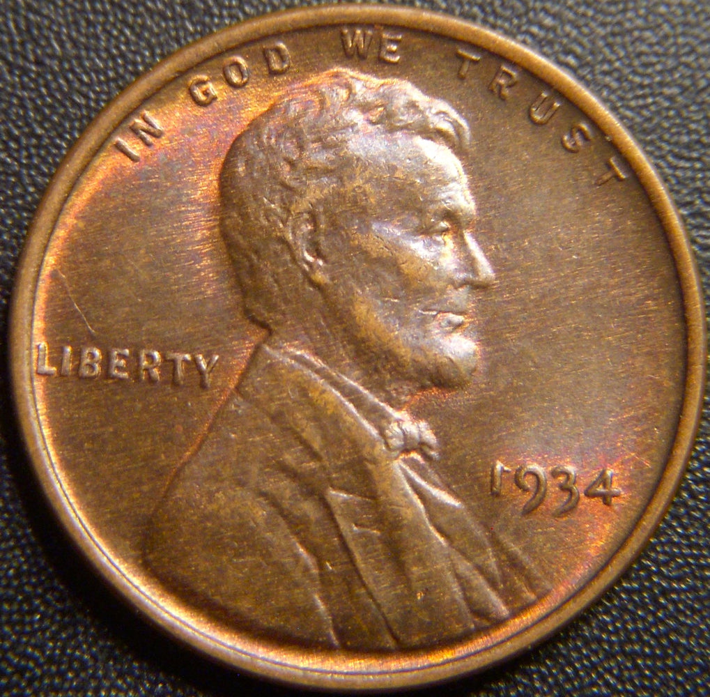 1934 Lincoln Cent - AU