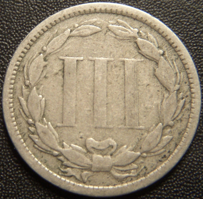 1874 Three Cent - Very Good