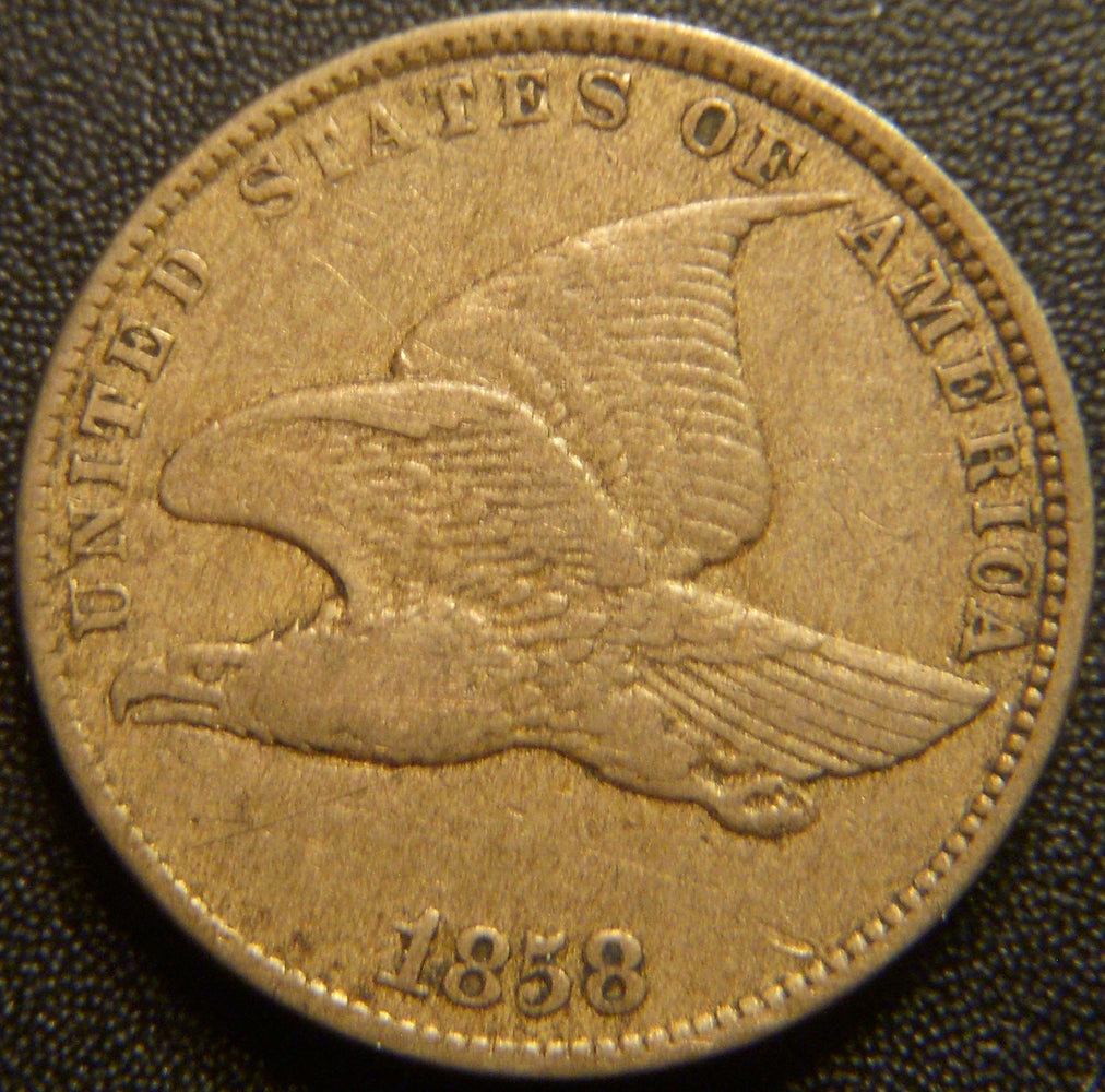 1858 Flying Eagle Cent - Small Letter Very Fine