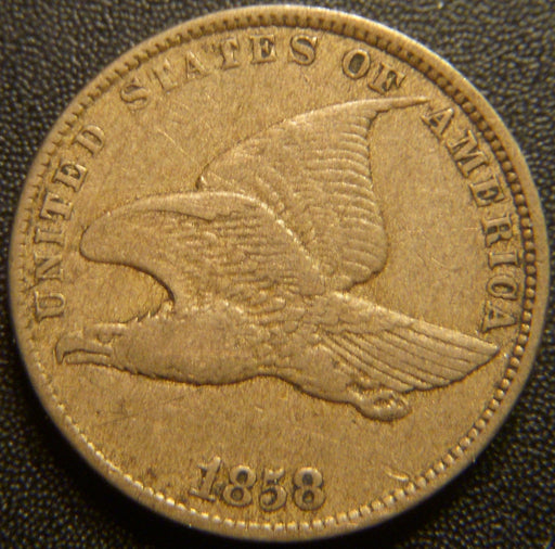 1858 Flying Eagle Cent - Small Letter Very Fine