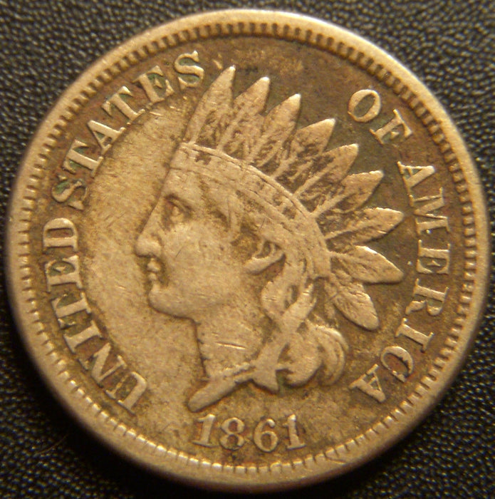 1861 Indian Head Cent - Fine