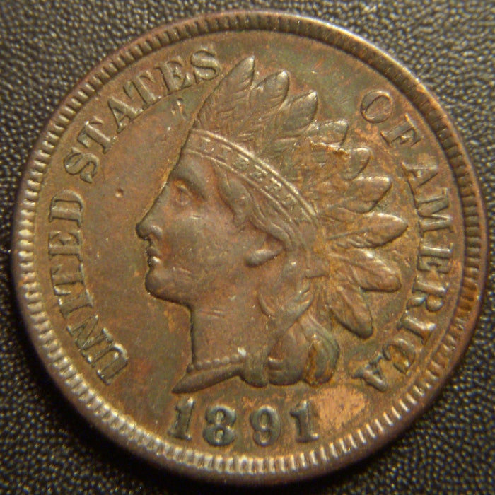 1891 Indian Head Cent - Extra Fine